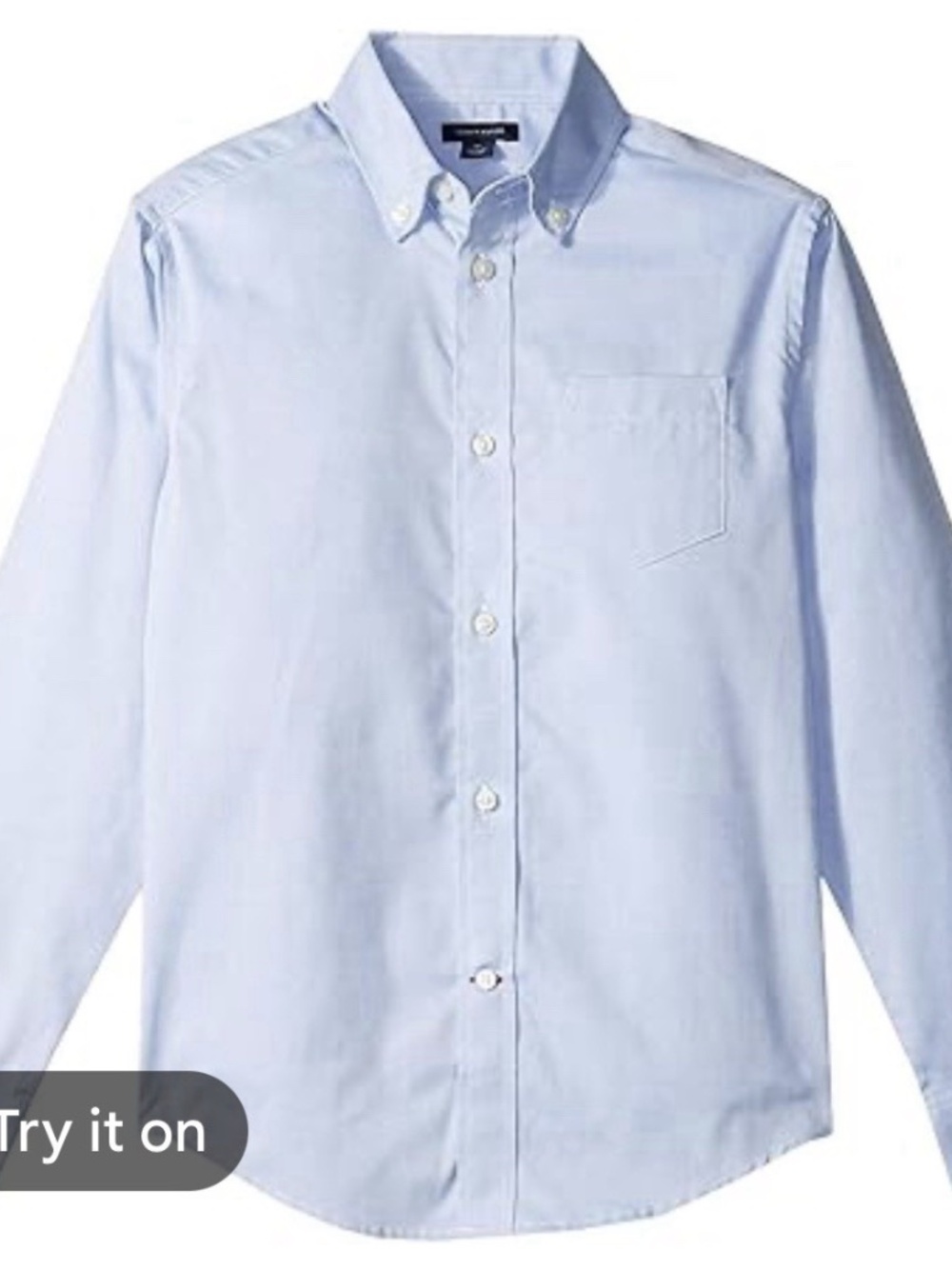TOMMY HILFIGER Pinpoint Oxford Shirt, Big Boys 14